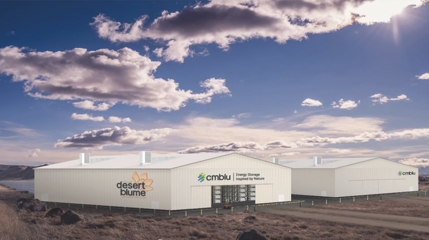 Rendering of the Desert Blume facility for long duration energy storage